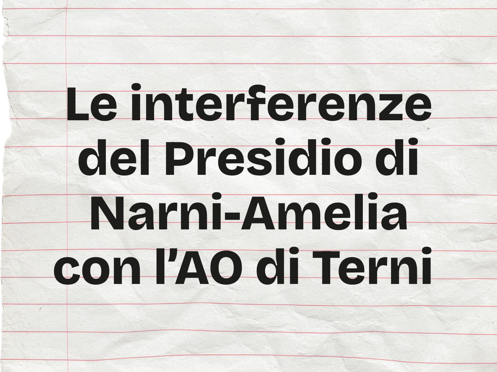 [CDOT] Interferenze Narni Amelia Terni